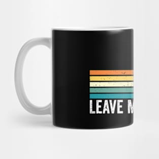 Leave Me A Loon Bird Watcher Gift Vintage Retro Sunset Mug